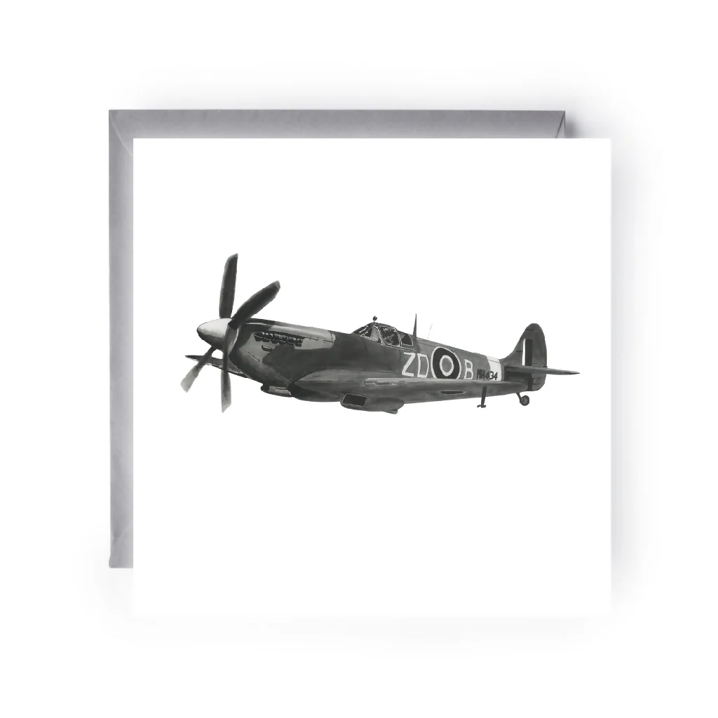 Iconic Spitfire Aircraft Greeting Card