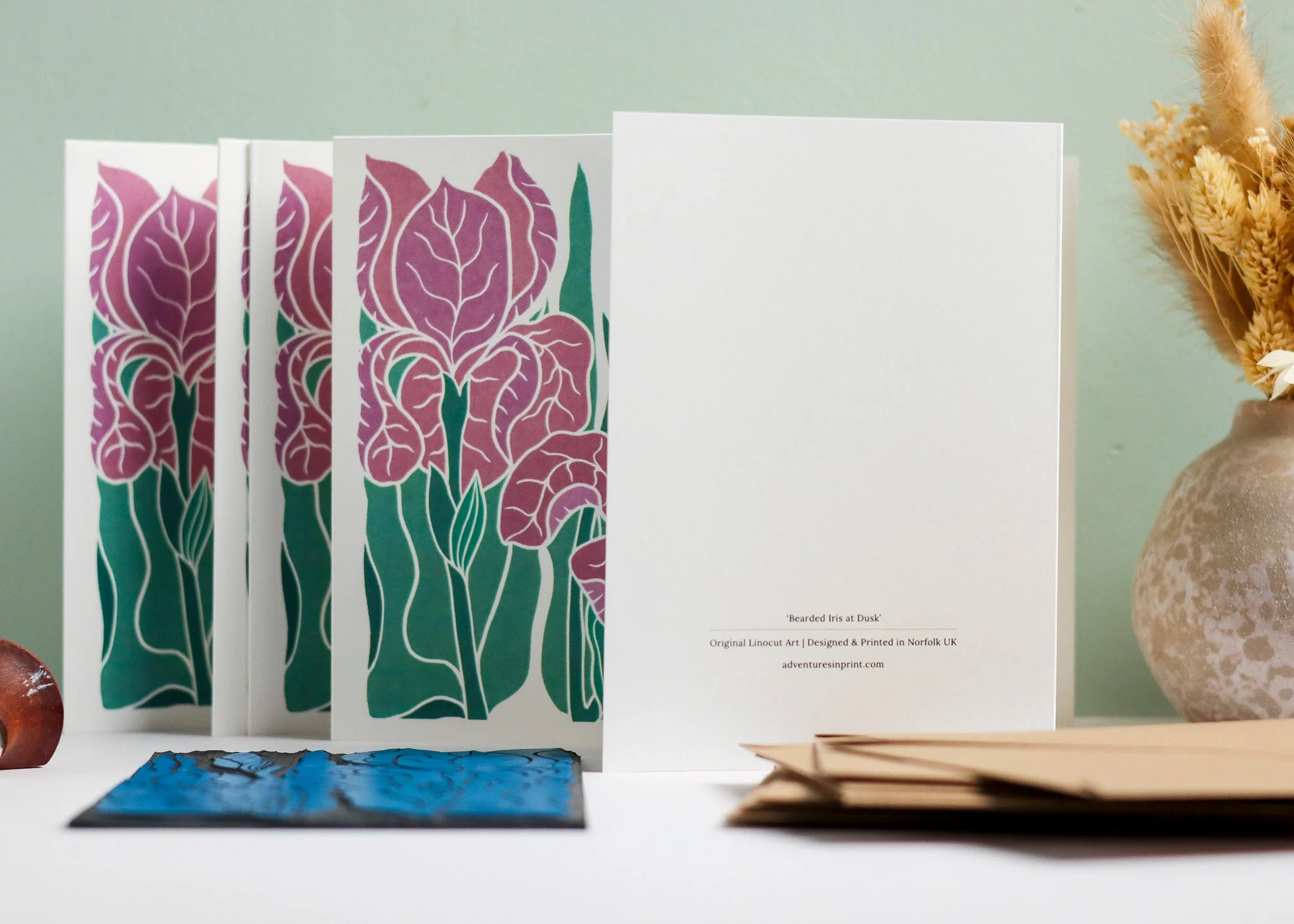 Iris at Dusk | Set of 8 Notecards & Envelopes - Image 2