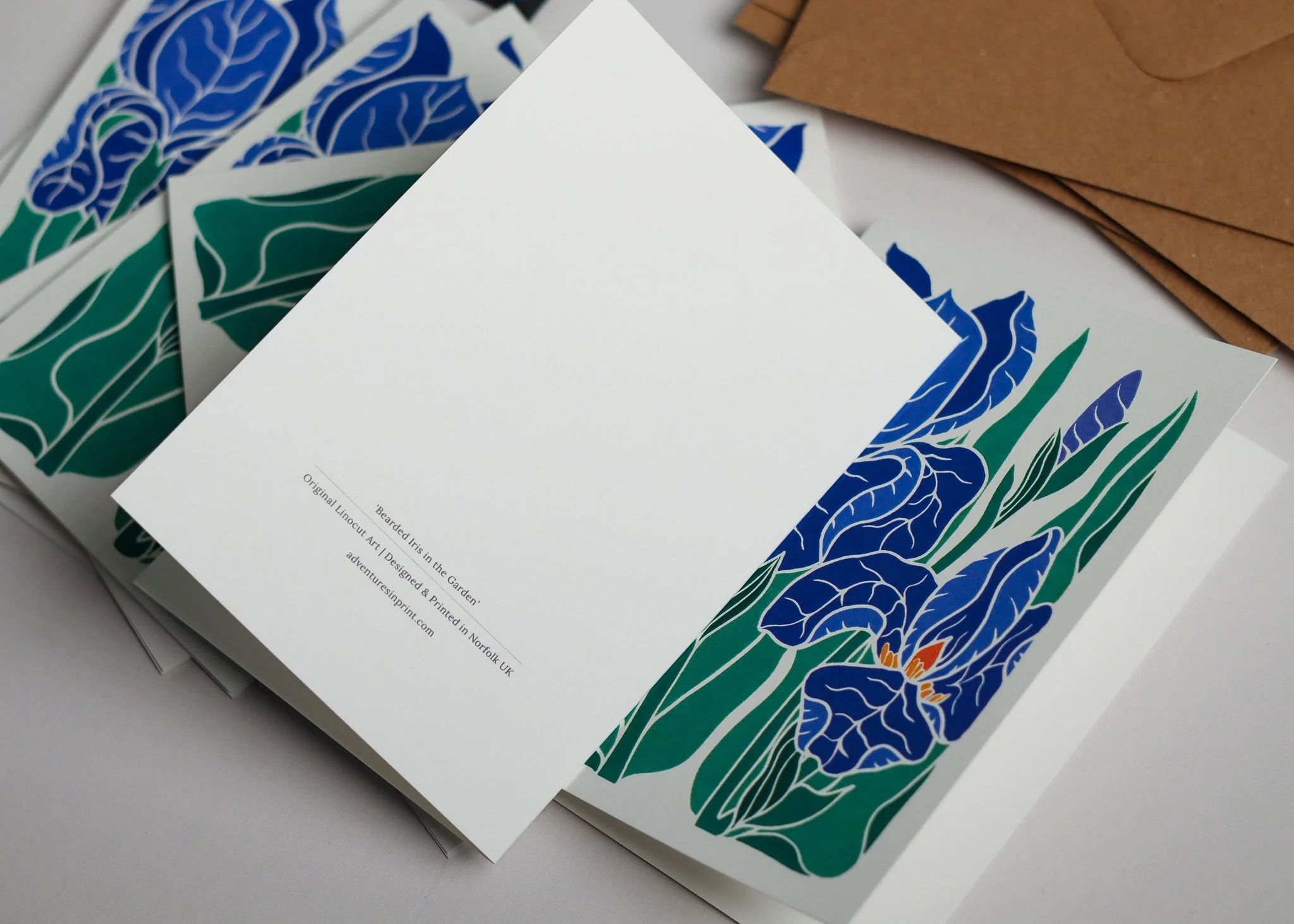Iris in the Garden | Set of 8 Notecards & Envelopes - Image 4