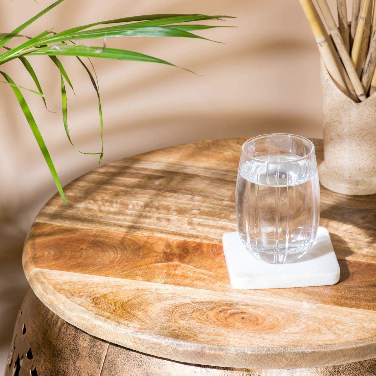 Iron & Wooden Top Coffee Table - Image 4