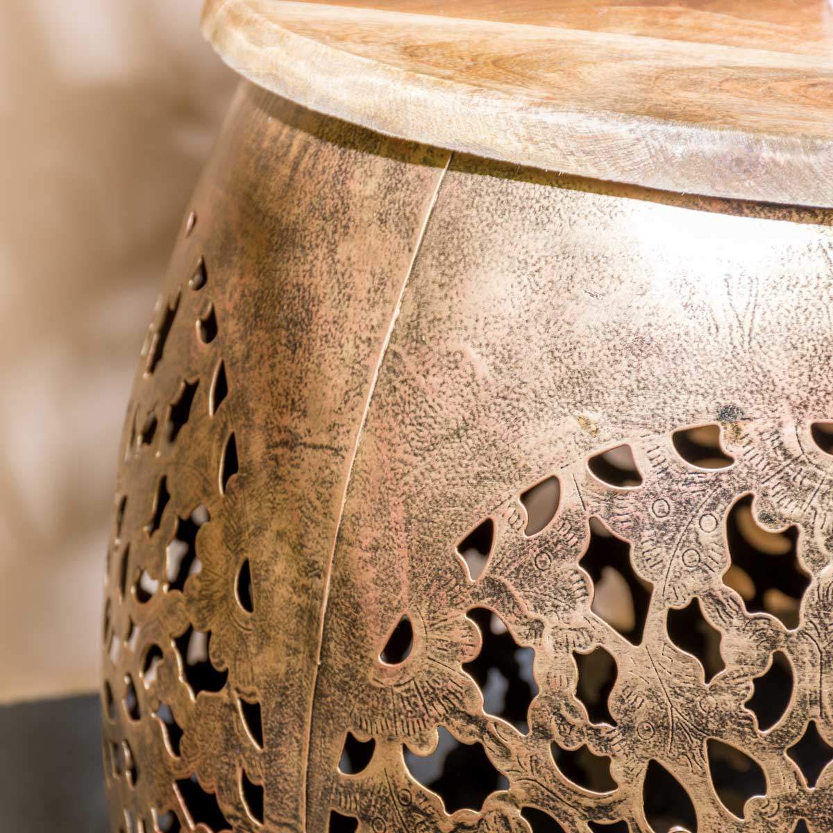 Iron & Wooden Top Coffee Table - Image 7