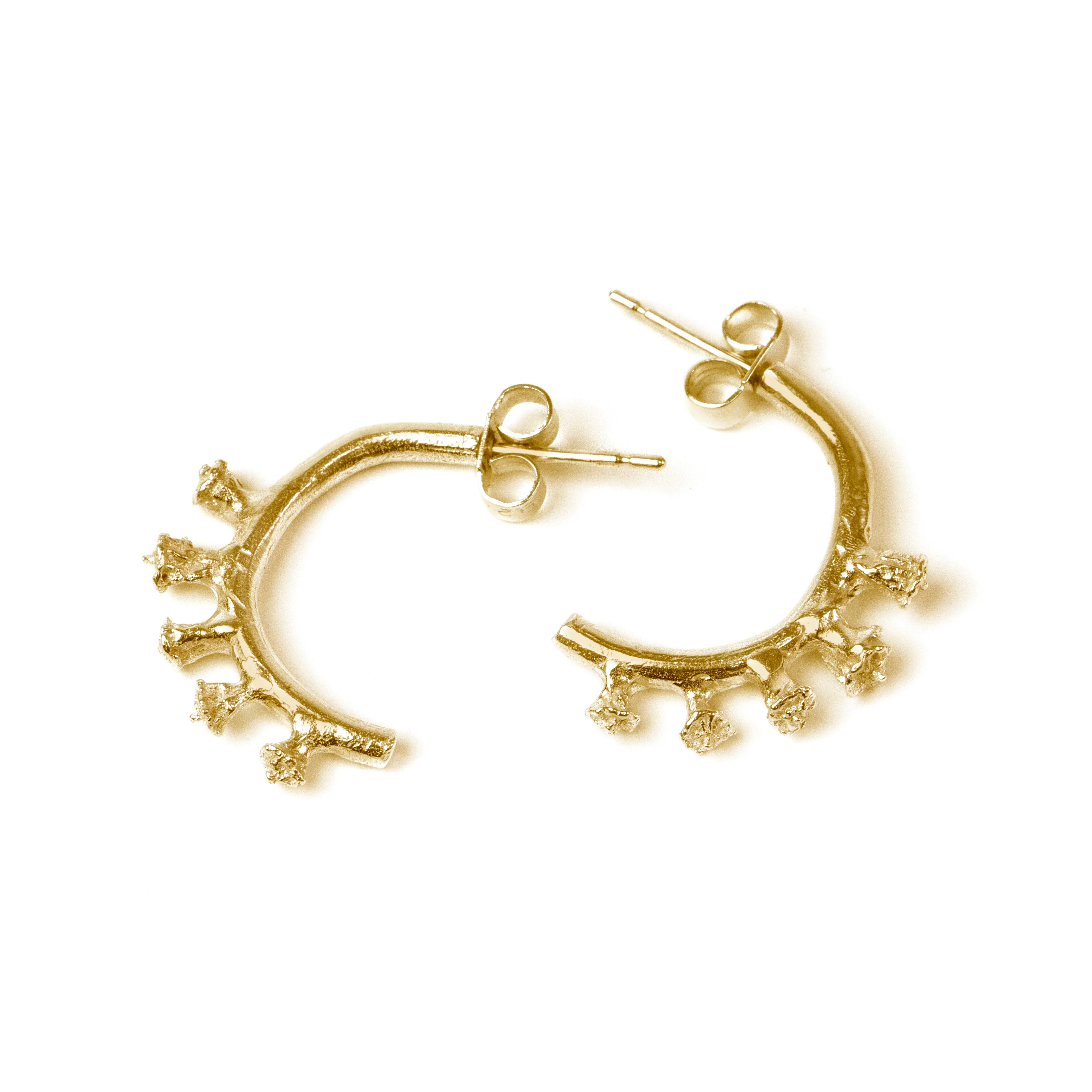 Ivy Bud Half Hoop Earrings - Image 3