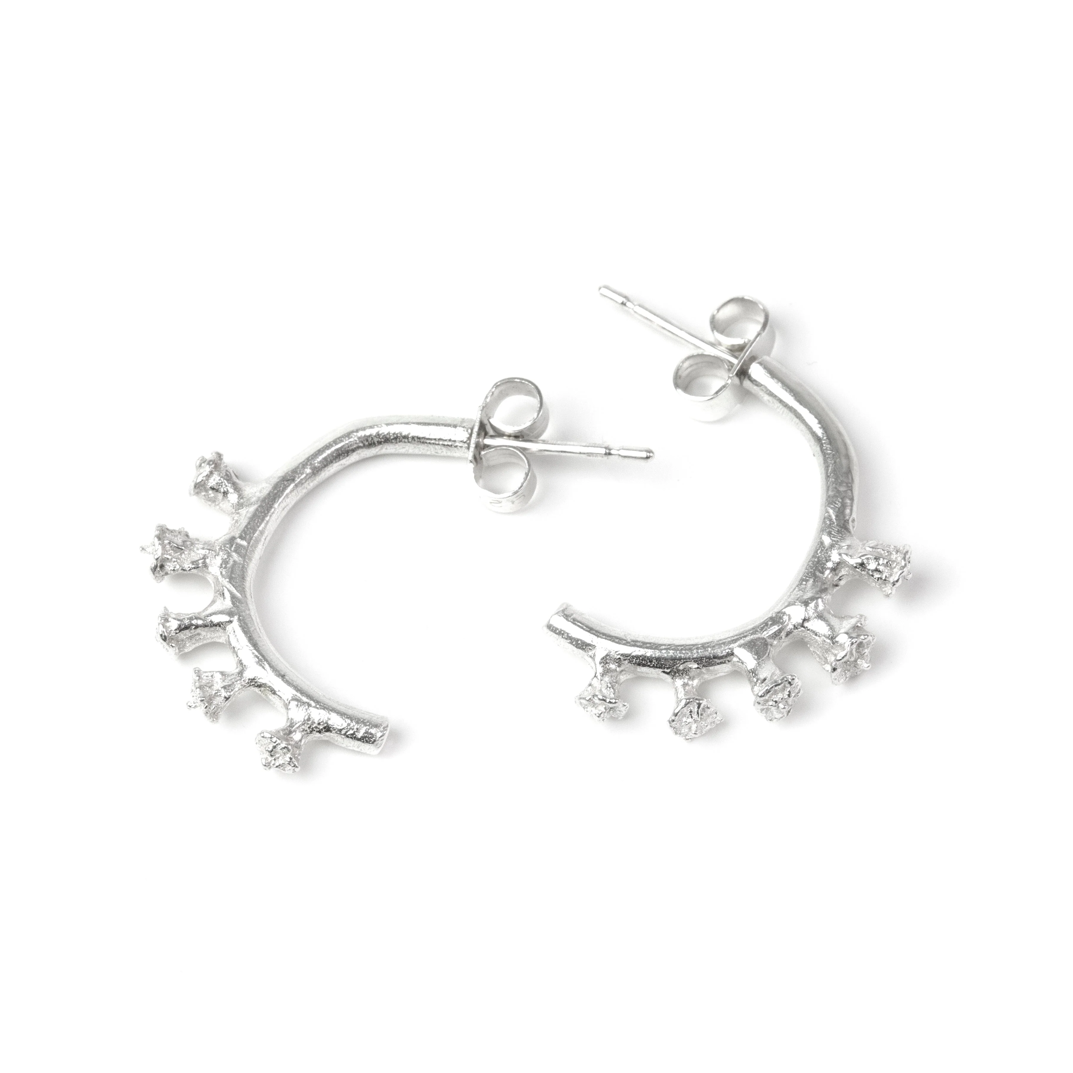 Ivy Bud Half Hoop Earrings - Image 4