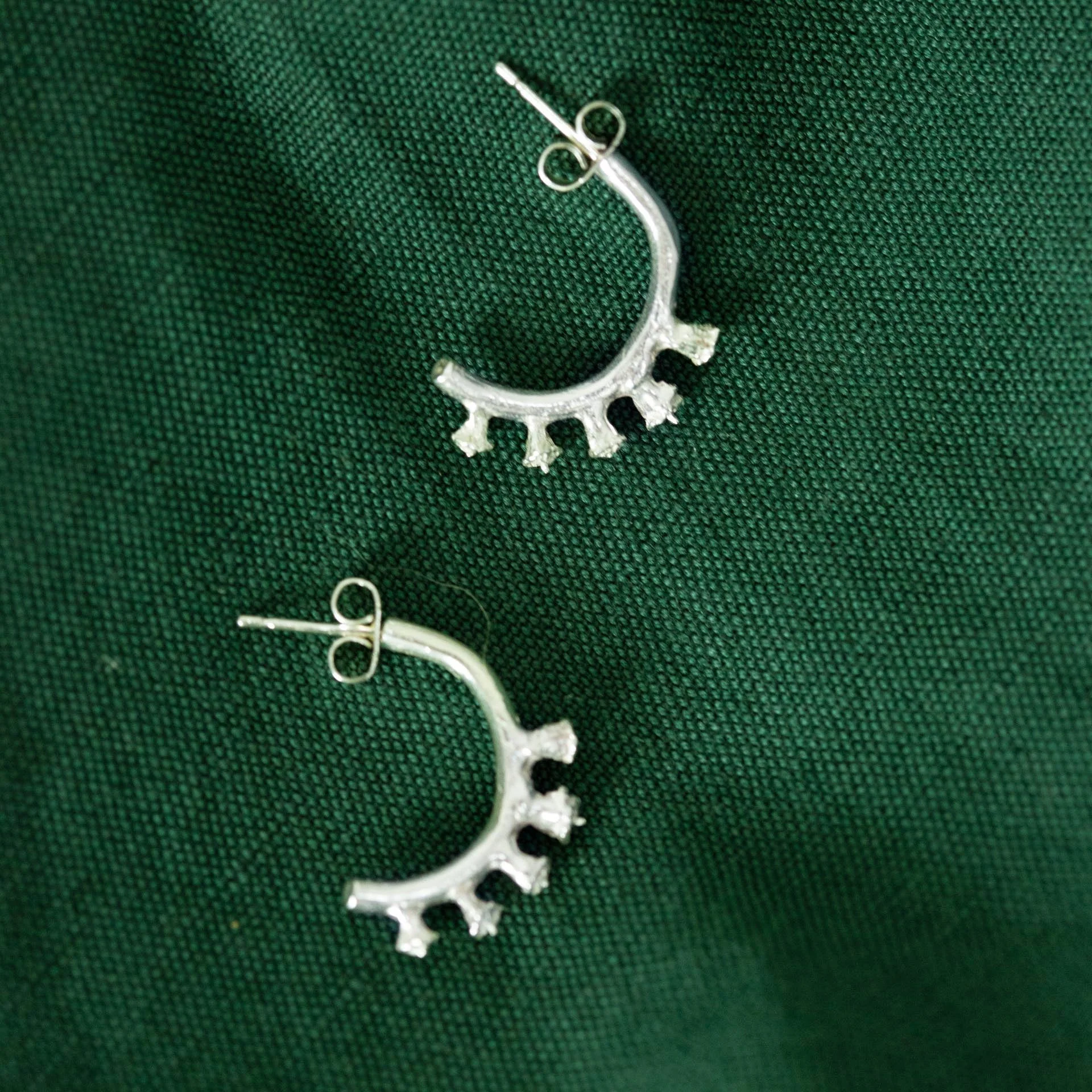 Ivy Bud Half Hoop Earrings - Image 5