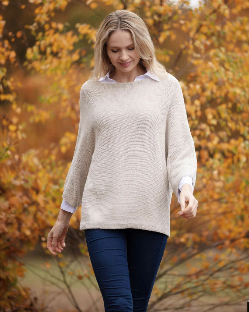 Ivy Rib Knit Relaxed Cotton Jumper - Image 4