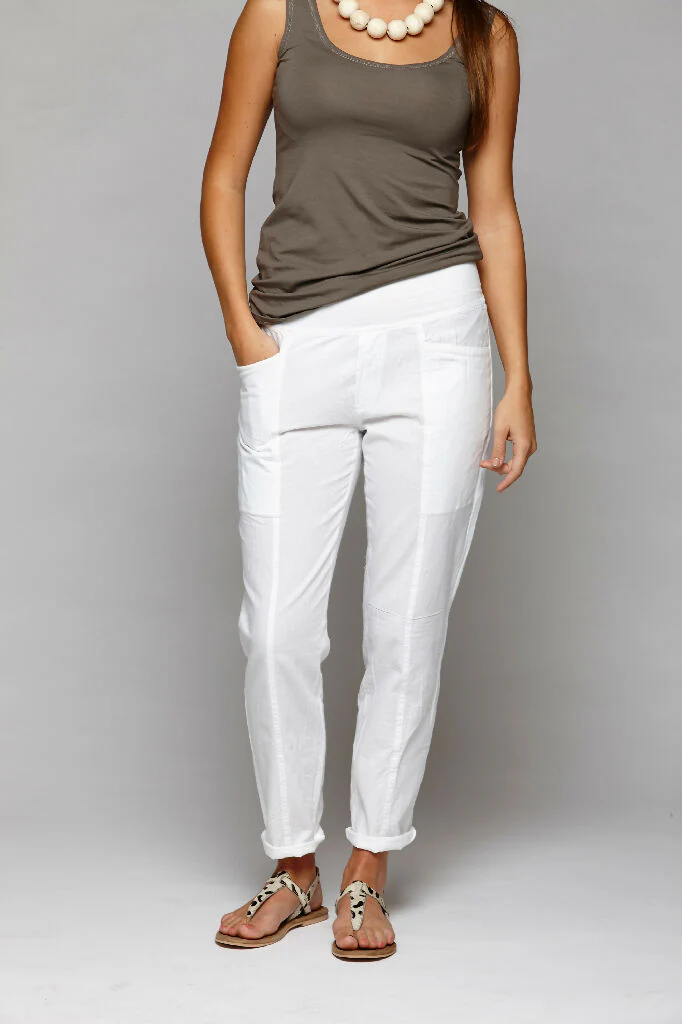 Jayne Cotton Trousers Elastic Waist - Image 6