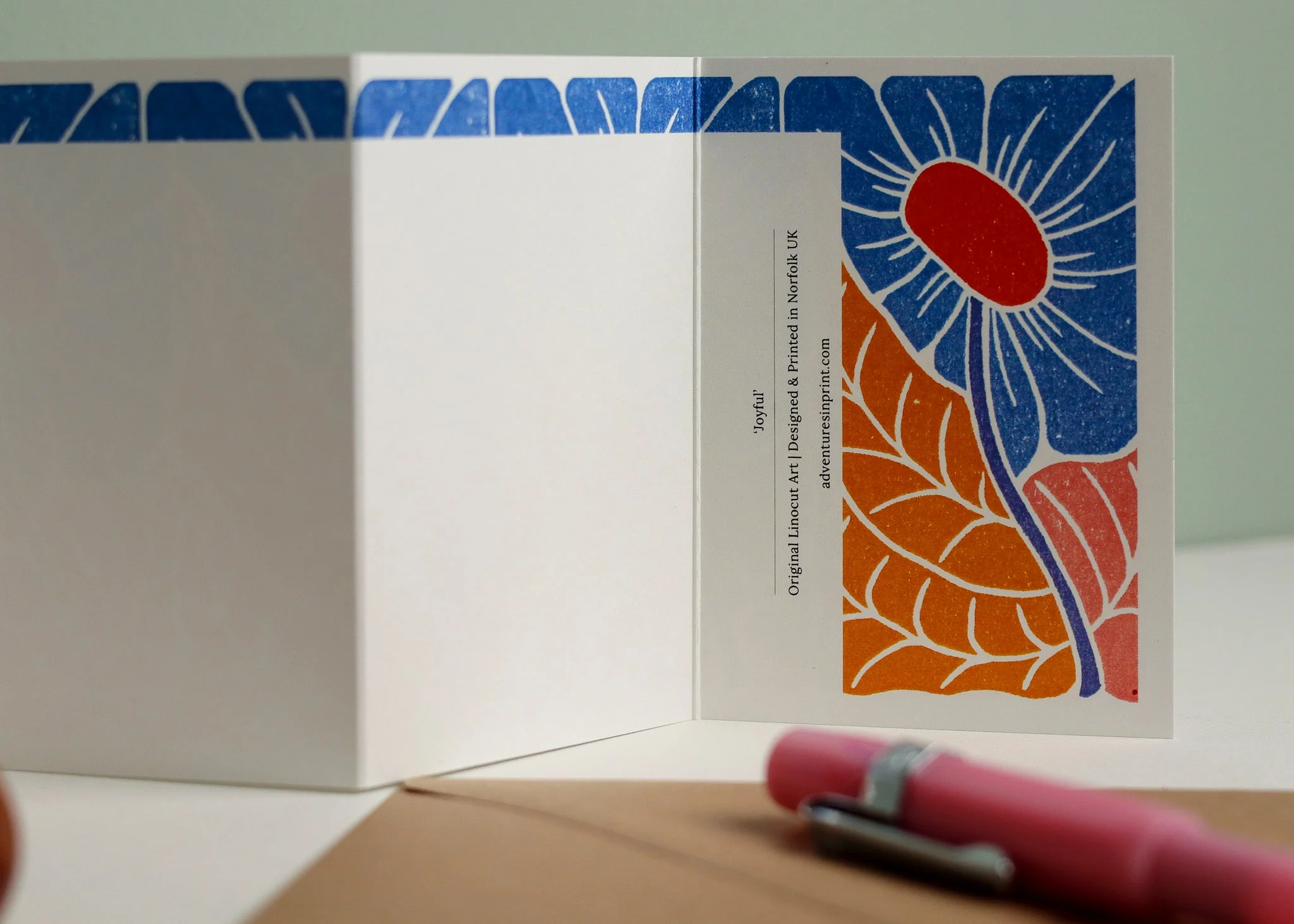 Joyful Garland Card | Single Card & Envelope - Image 4