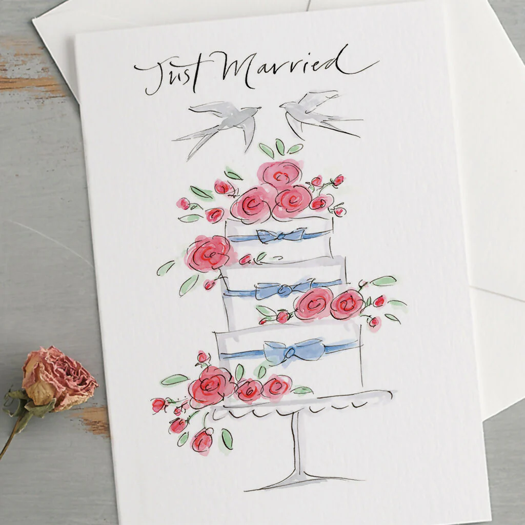 'Just Married' Wedding Greetings Card - Image 2