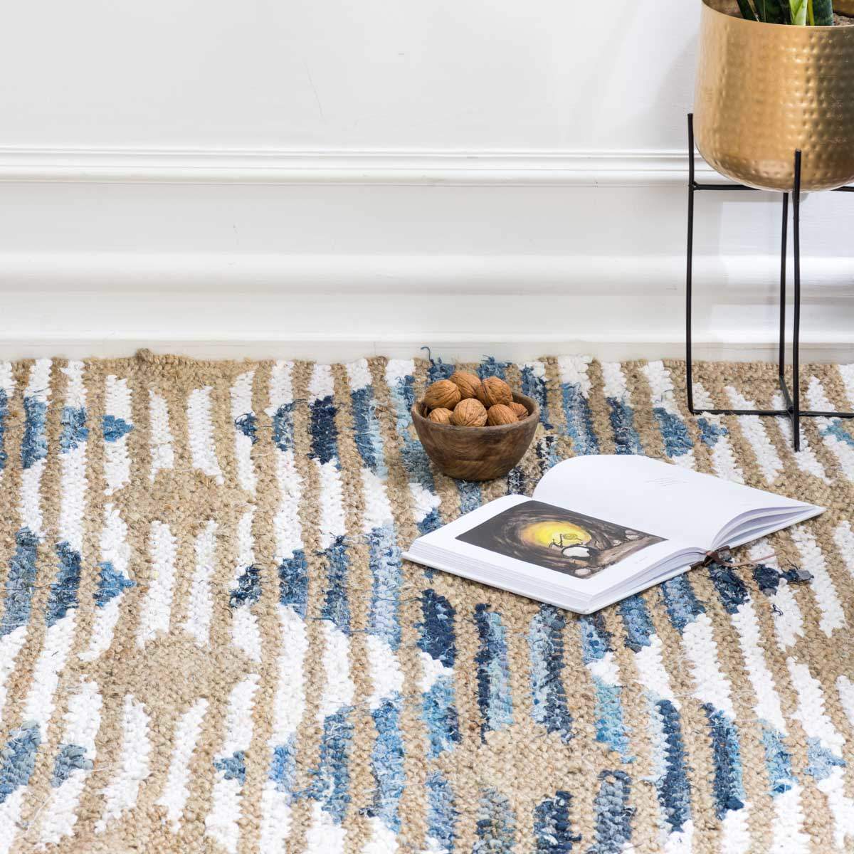Jute & Denim Rug - Image 4