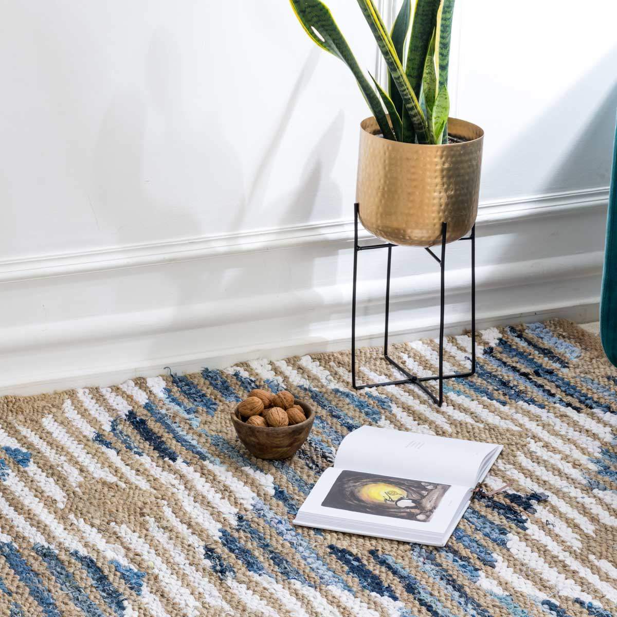 Jute & Denim Rug - Image 5