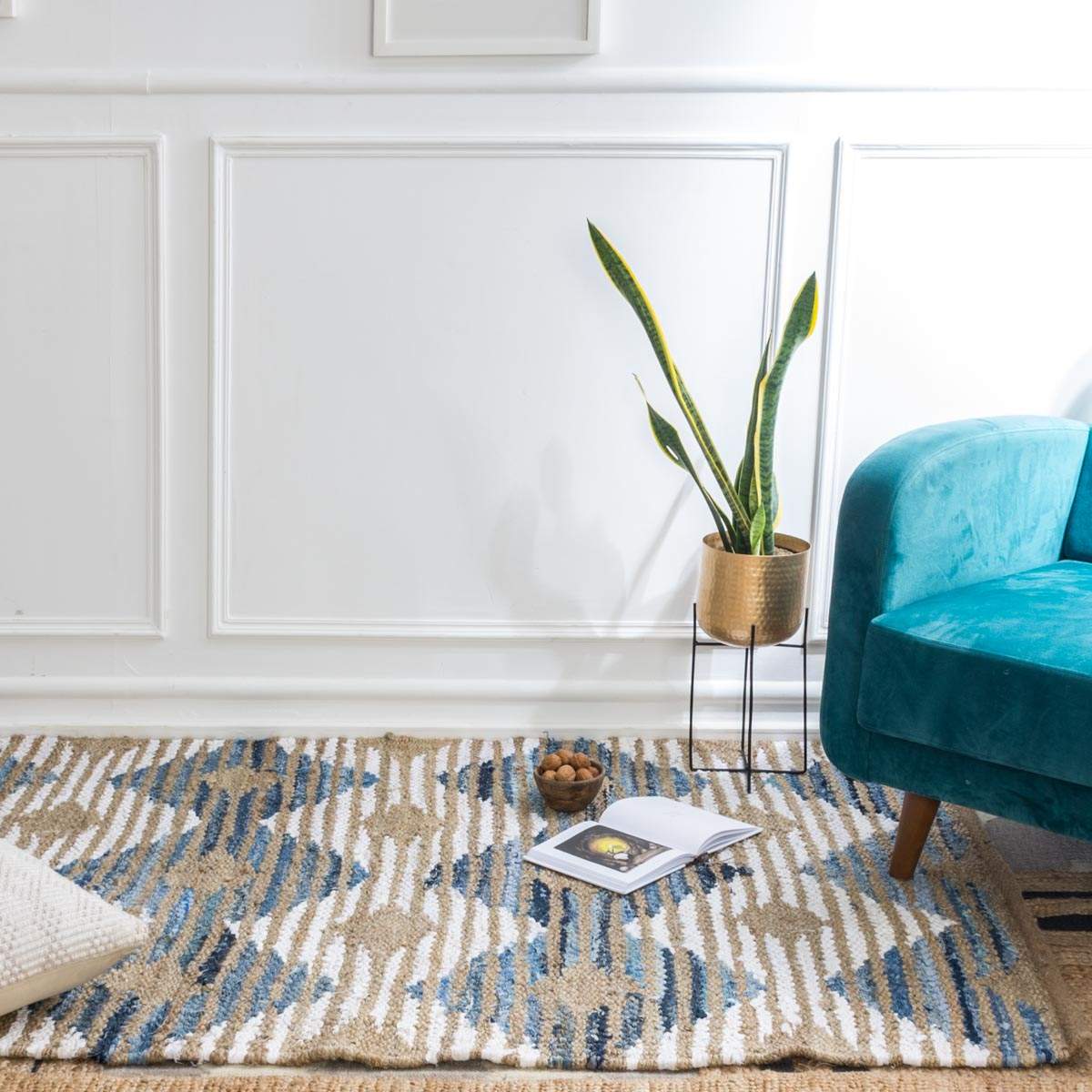 Jute & Denim Rug - Image 6