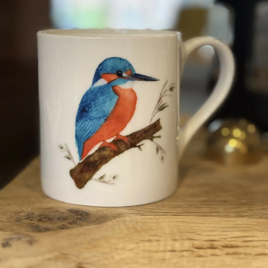 Kingfisher Bone China Mug - Image 2