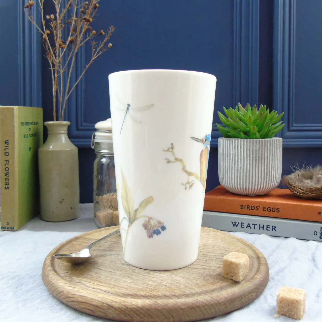 Kingfisher Bone China Tall Latte Mug - Image 10