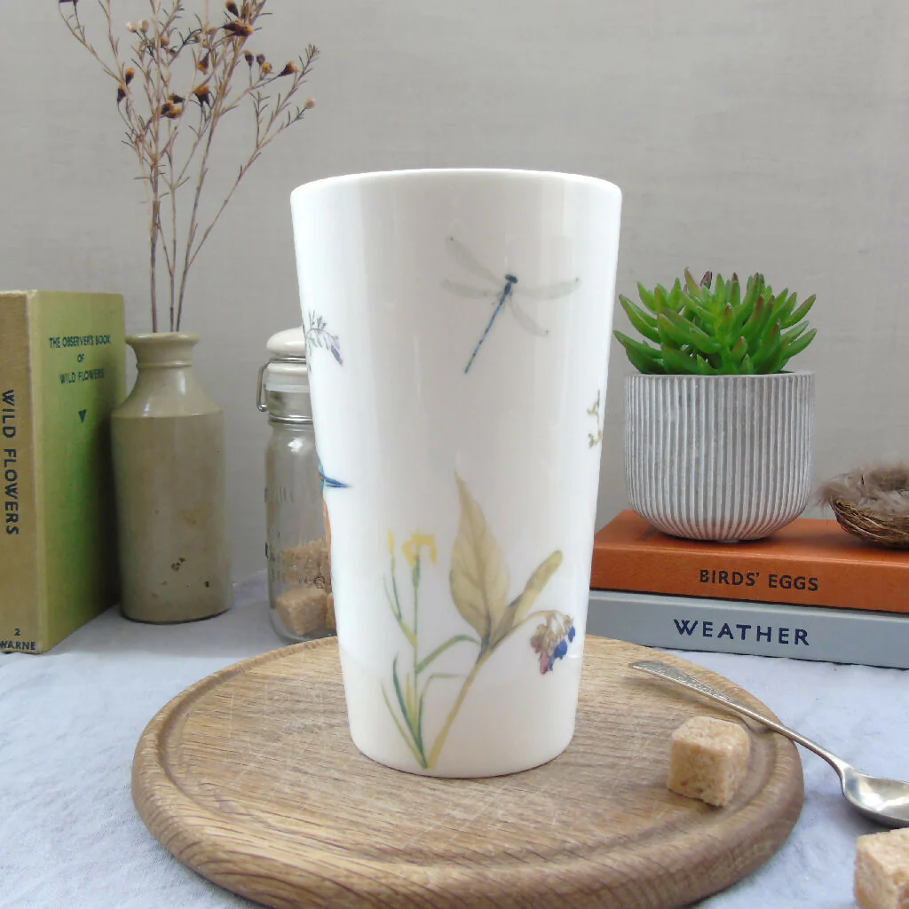Kingfisher Bone China Tall Latte Mug - Image 3