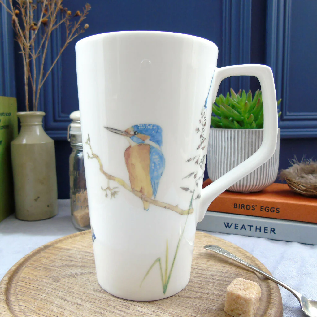 Kingfisher Bone China Tall Latte Mug - Image 5