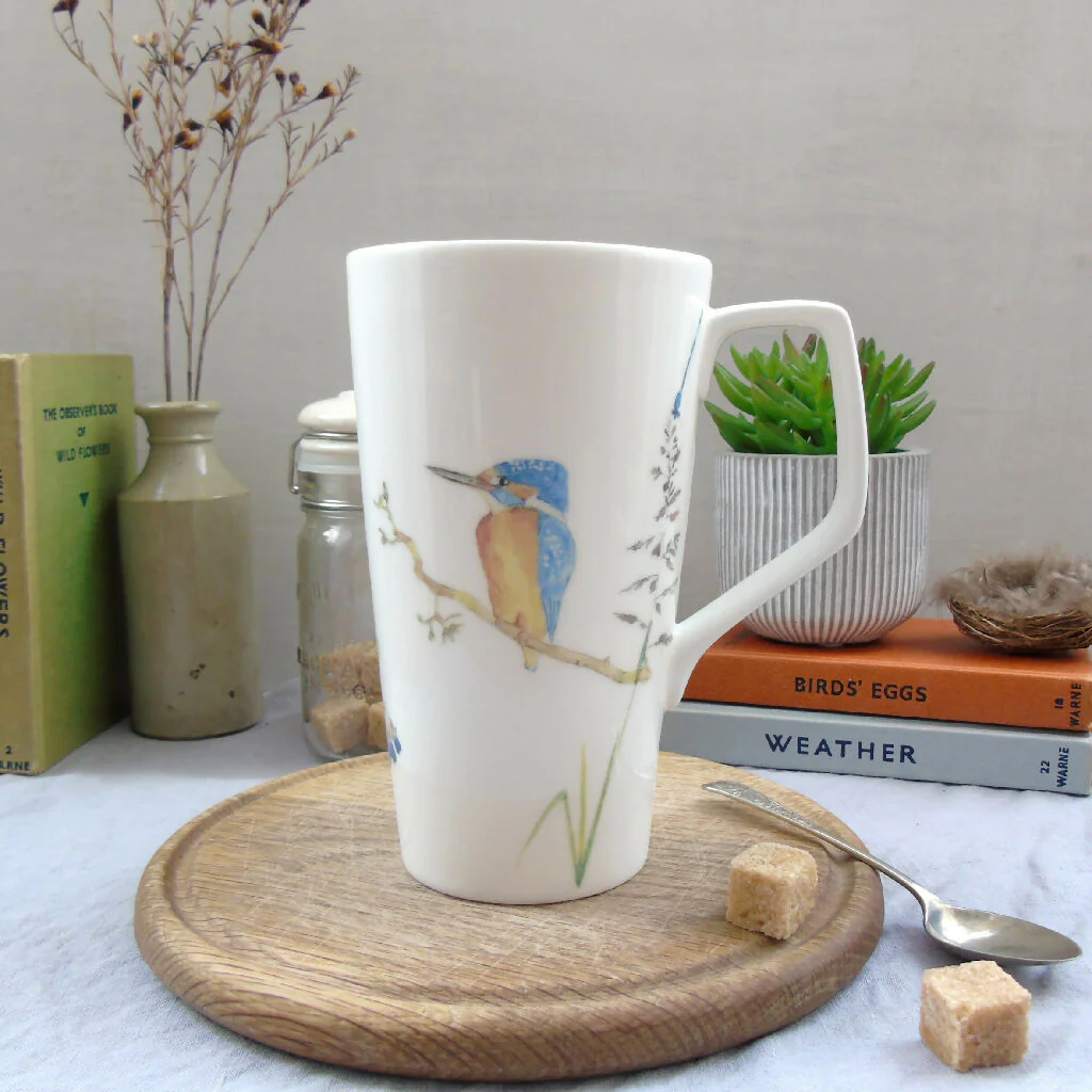Kingfisher Bone China Tall Latte Mug - Image 7