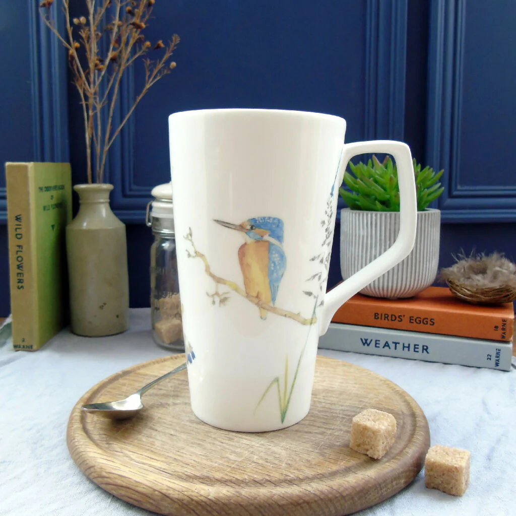 Kingfisher Bone China Tall Latte Mug - Image 9