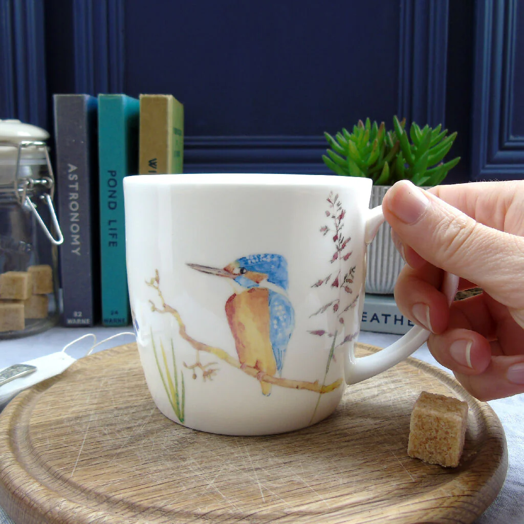 Kingfisher Fine Bone China Mug - Image 2