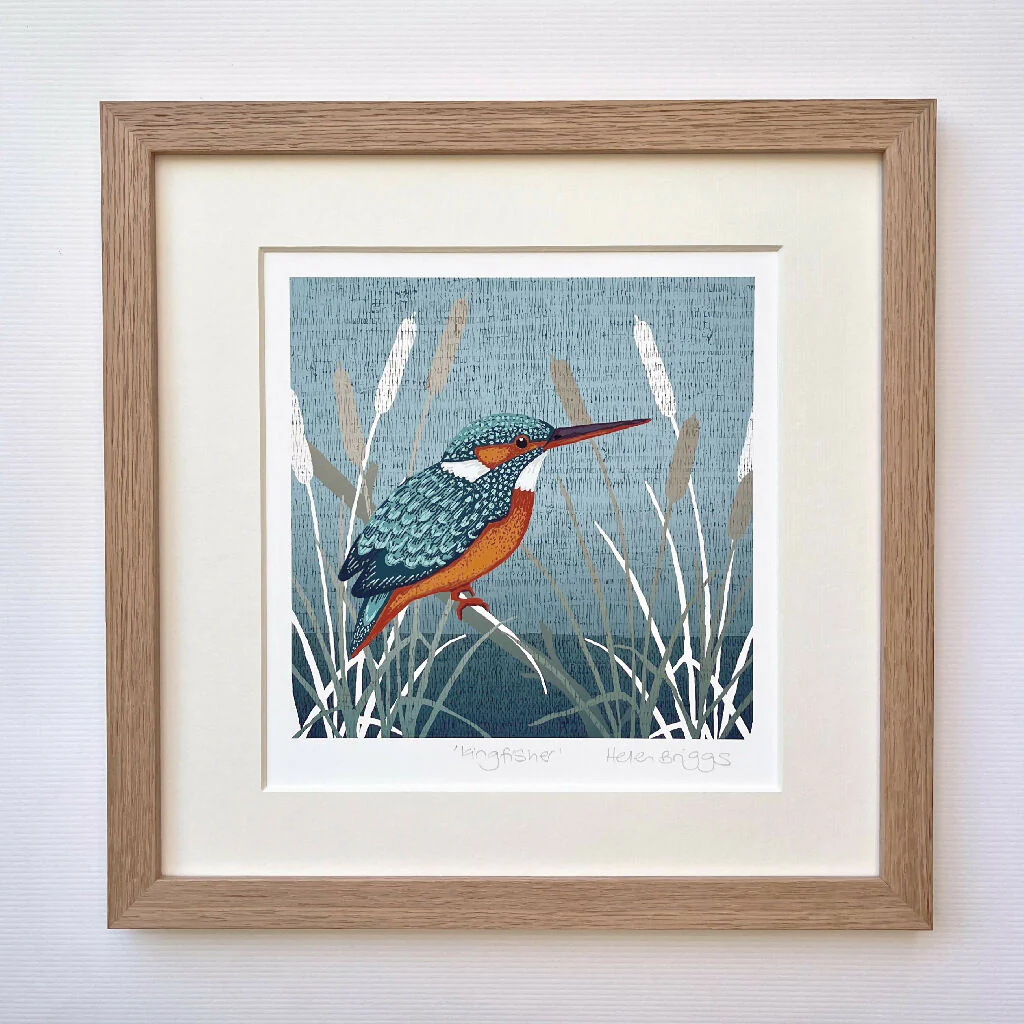 Kingfisher -Signed and mounted Giclée Art Print - Image 4