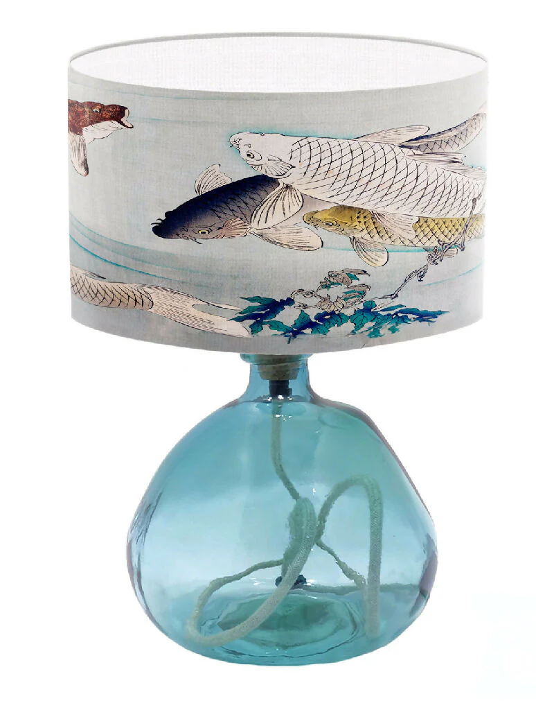 Koi Carp Fish Watercolour Print Lampshade - Image 7