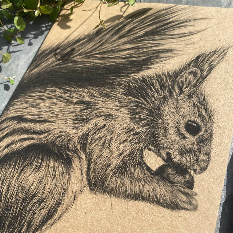 Kraft Notebook - Red Squirrel - Image 2
