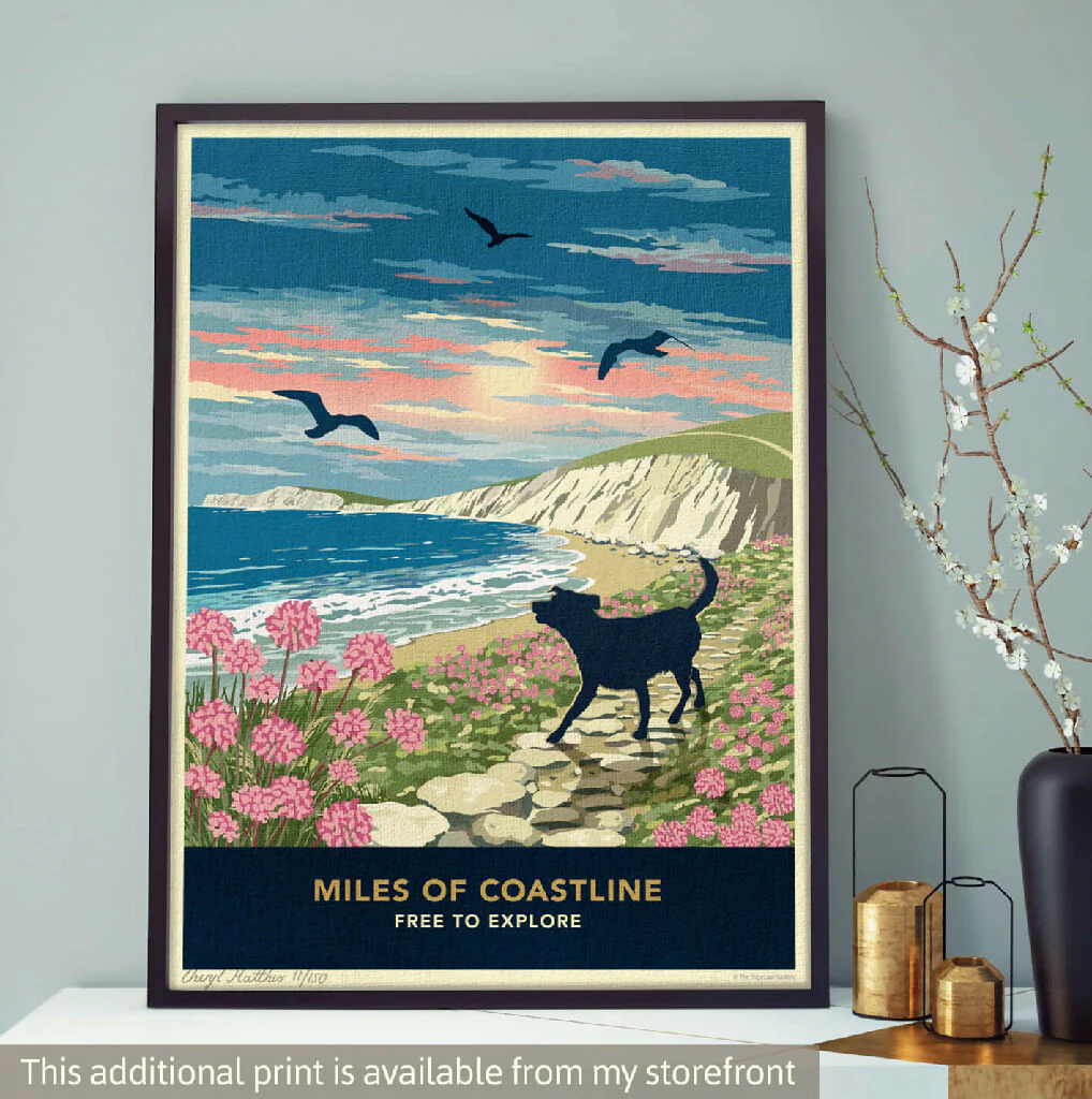 LABRADOR 'BEACH FUN’ LIMITED EDITION ART PRINT - Image 10