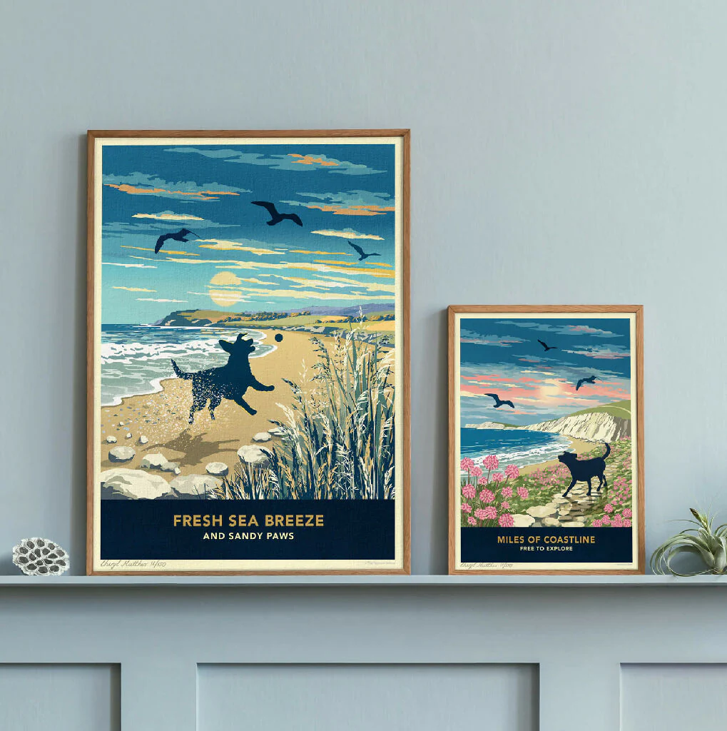 LABRADOR 'BEACH FUN’ LIMITED EDITION ART PRINT - Image 6