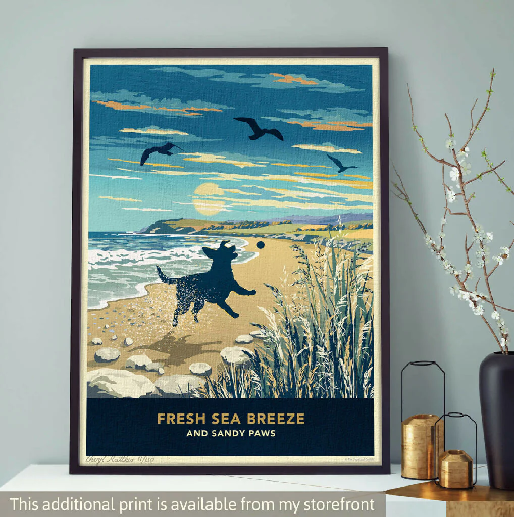 LABRADOR 'COASTAL WALKS’ LIMITED EDITION ART PRINT - Image 10