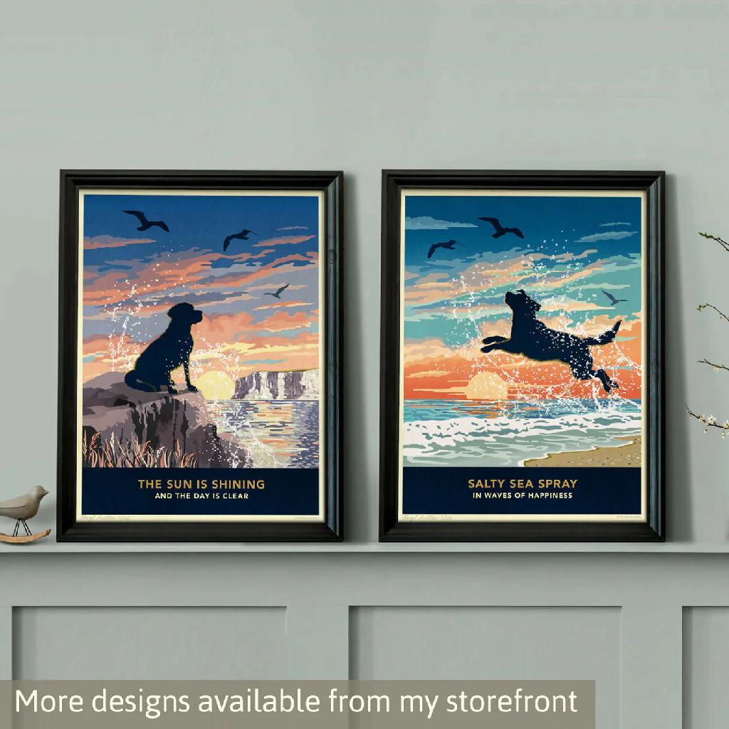 LABRADOR 'COASTAL WALKS’ LIMITED EDITION ART PRINT - Image 13