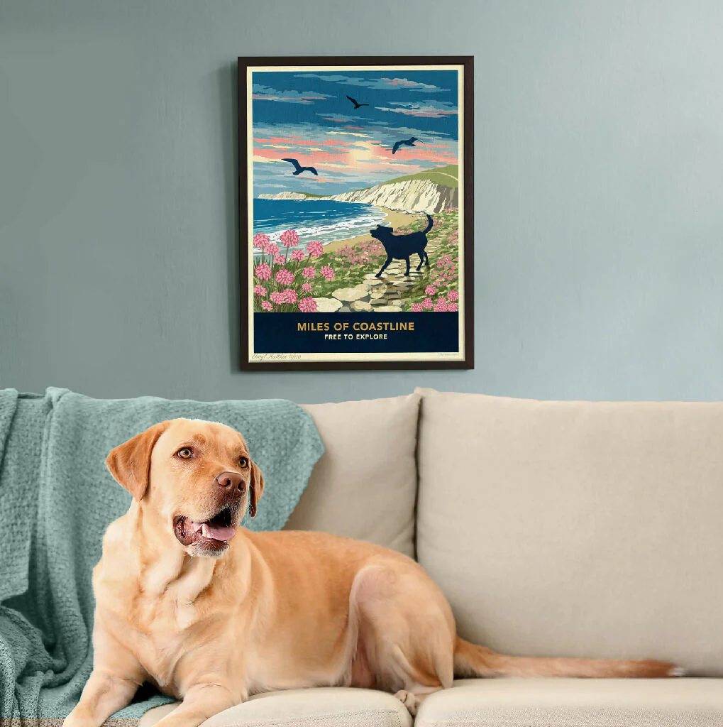 LABRADOR 'COASTAL WALKS’ LIMITED EDITION ART PRINT - Image 2