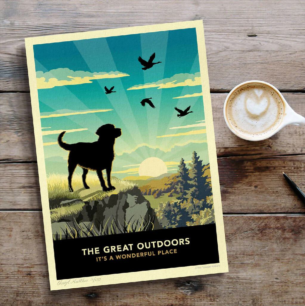 LABRADOR 'THE GREAT OUTDOORS’ LIMITED EDITION ART PRINT - Image 5