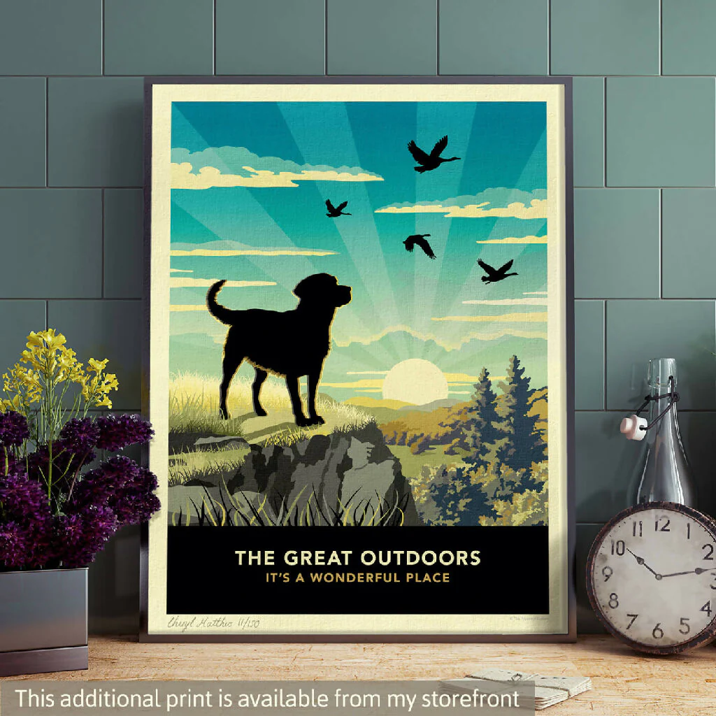 LABRADOR ‘WAGGY TAILS’ LIMITED EDITION ART PRINT - Image 13