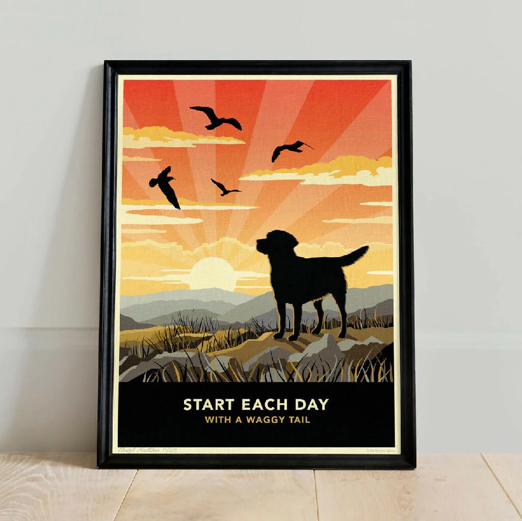 LABRADOR ‘WAGGY TAILS’ LIMITED EDITION ART PRINT - Image 5