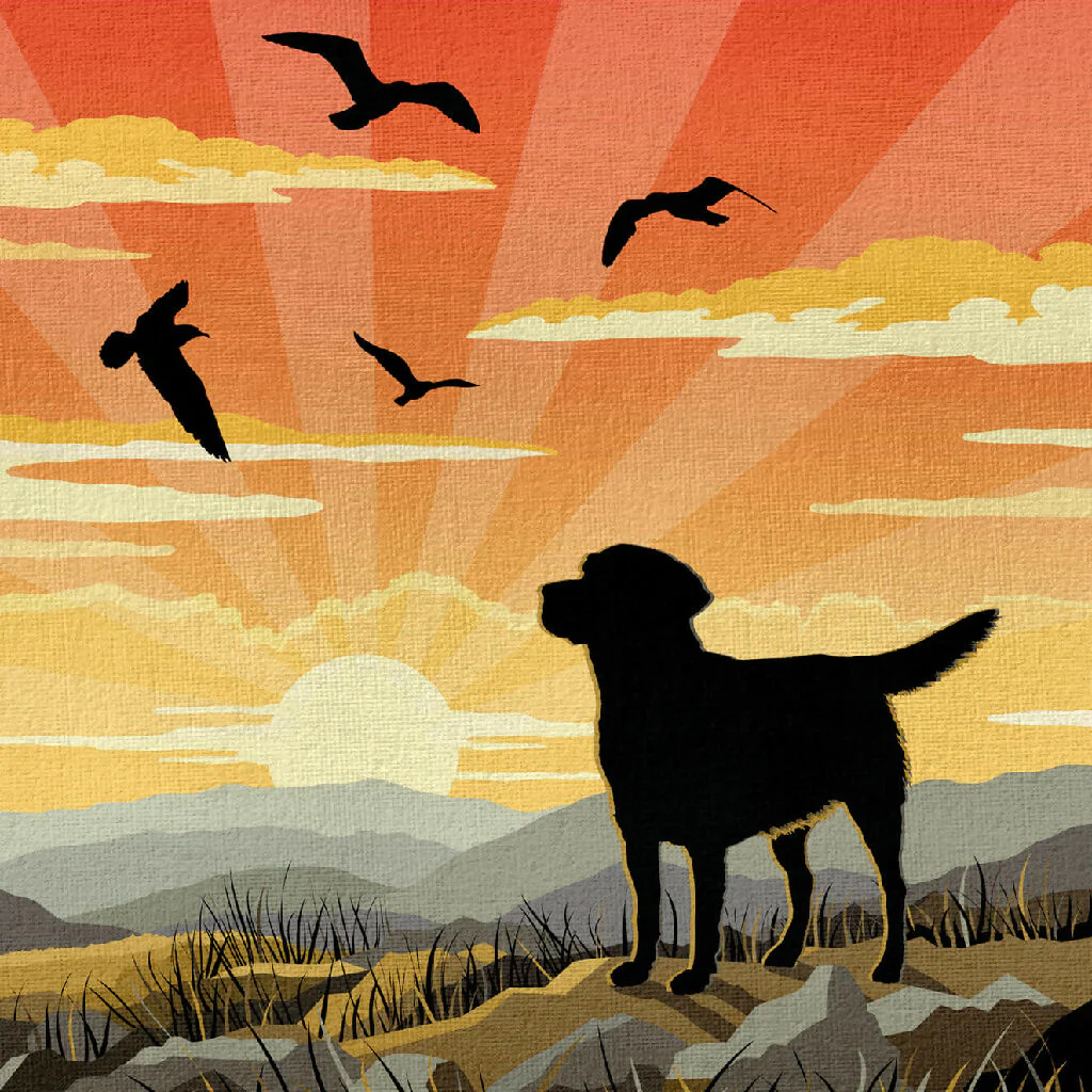 LABRADOR ‘WAGGY TAILS’ LIMITED EDITION ART PRINT - Image 7