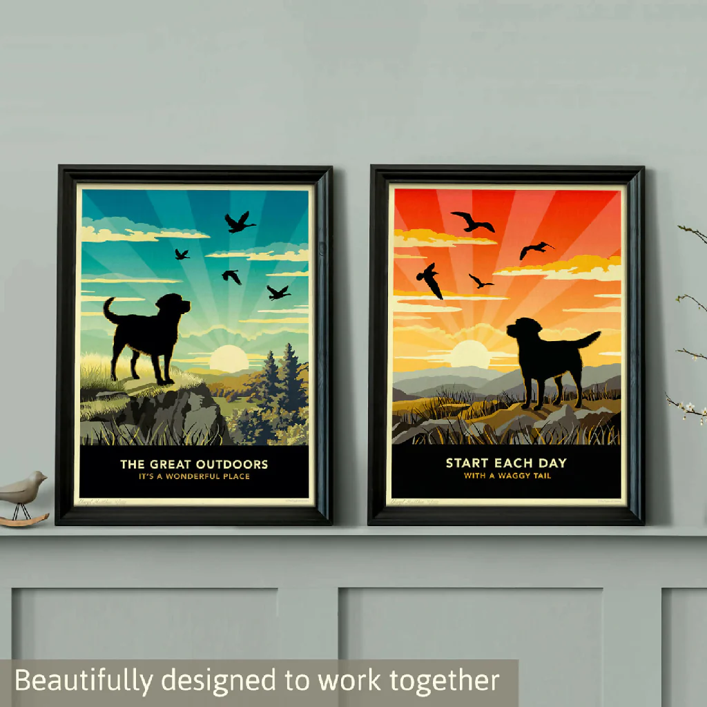 LABRADOR ‘WAGGY TAILS’ LIMITED EDITION ART PRINT - Image 8