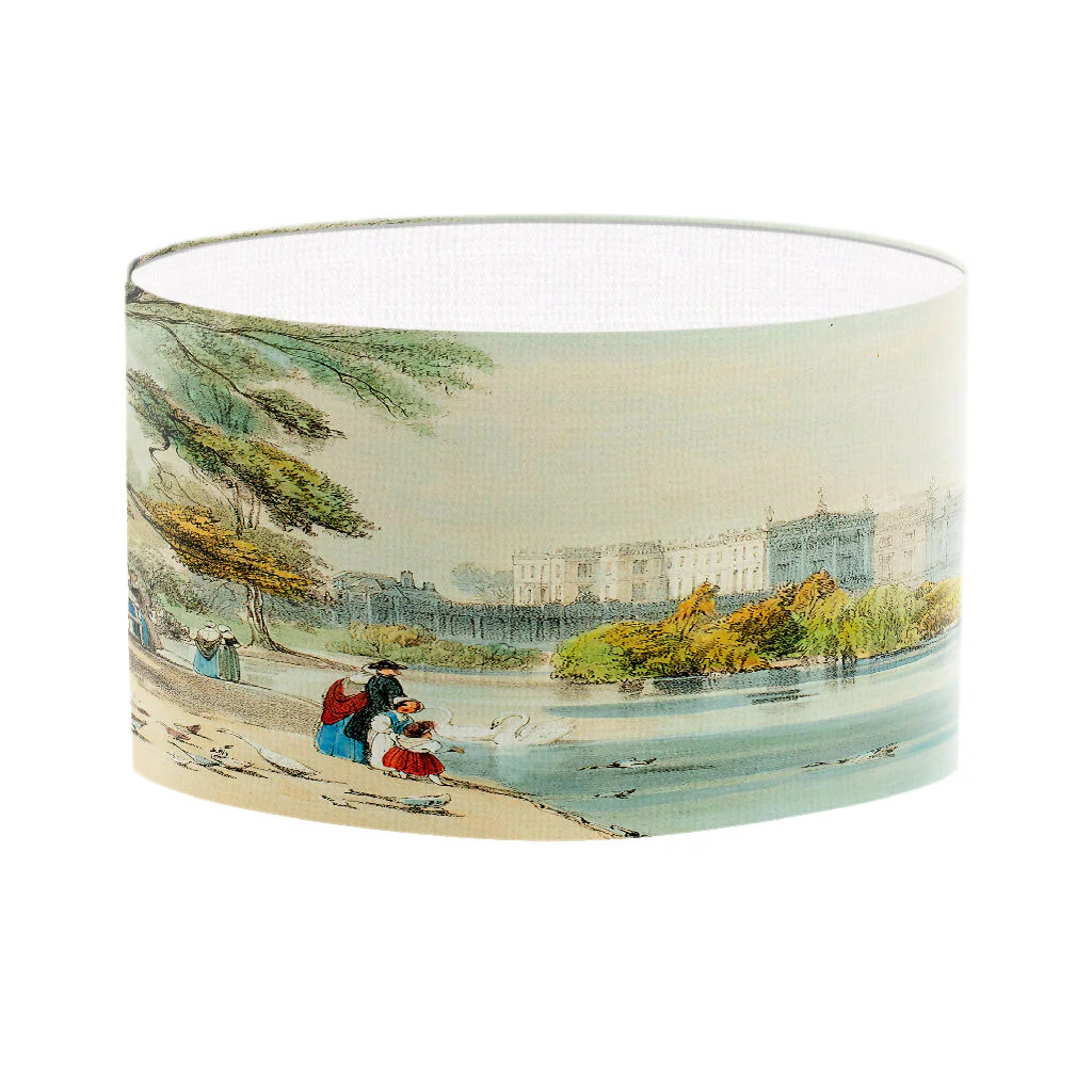 Lakeside Fine Art Print Lampshade - Image 3
