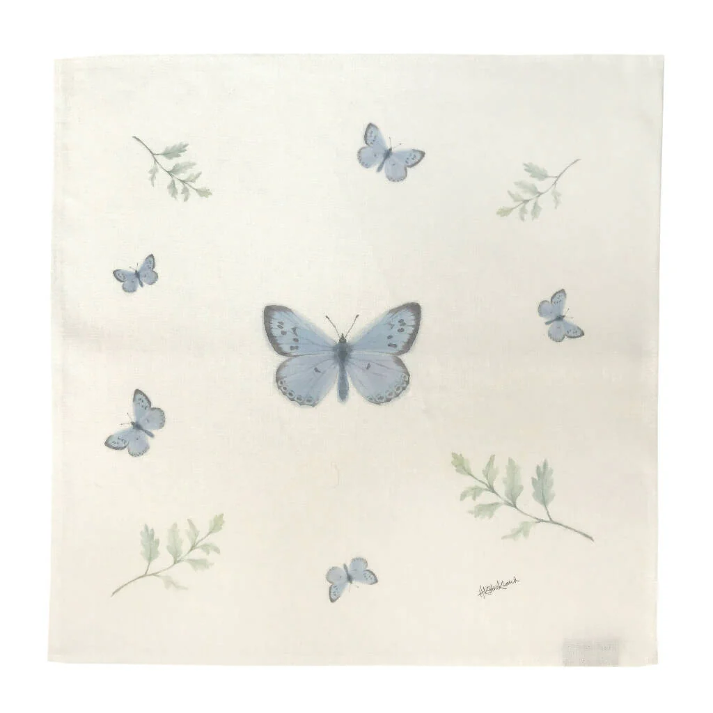 Large Blue Butterfly Napkins - Image 5