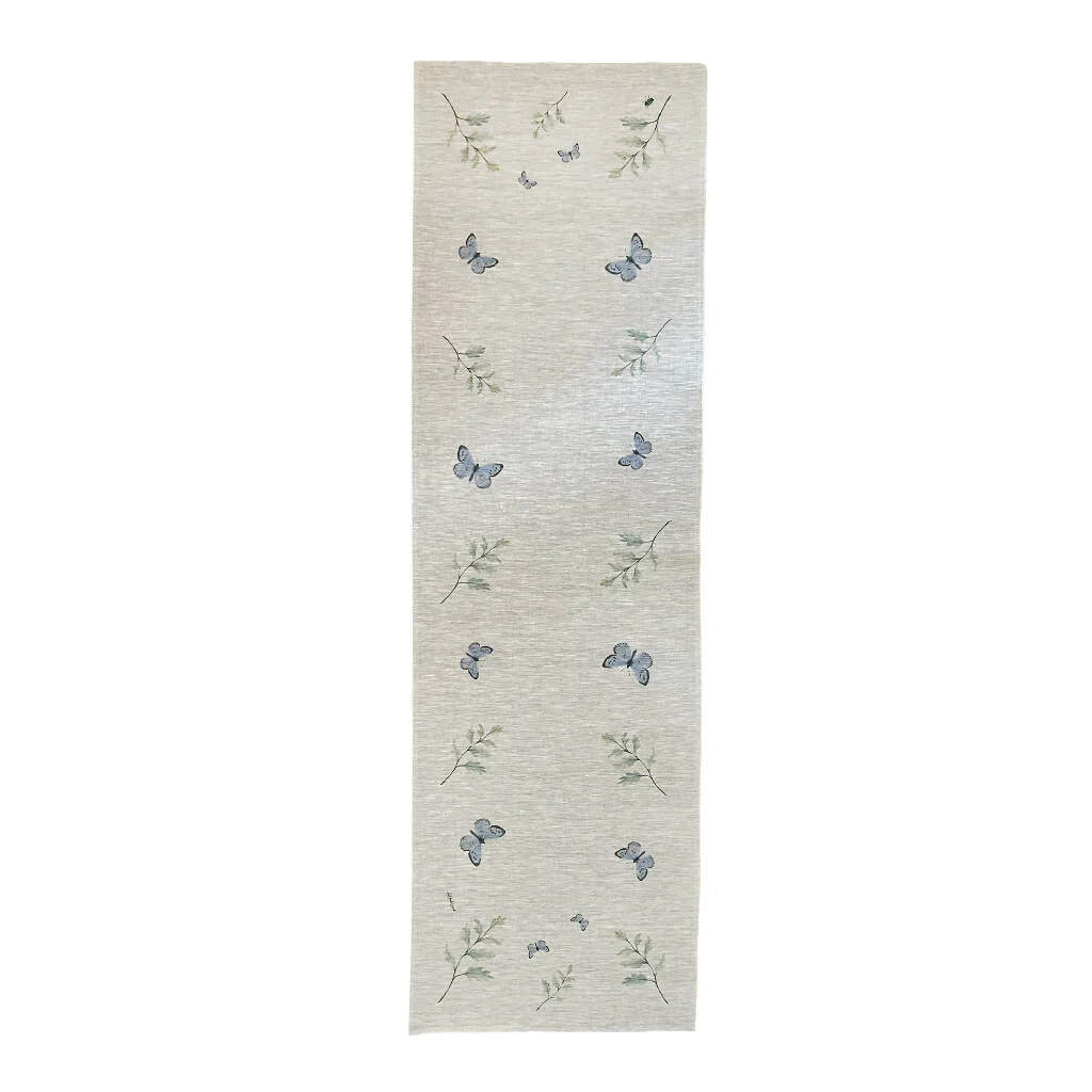 Large Blue Butterfly Table Runner - Image 2