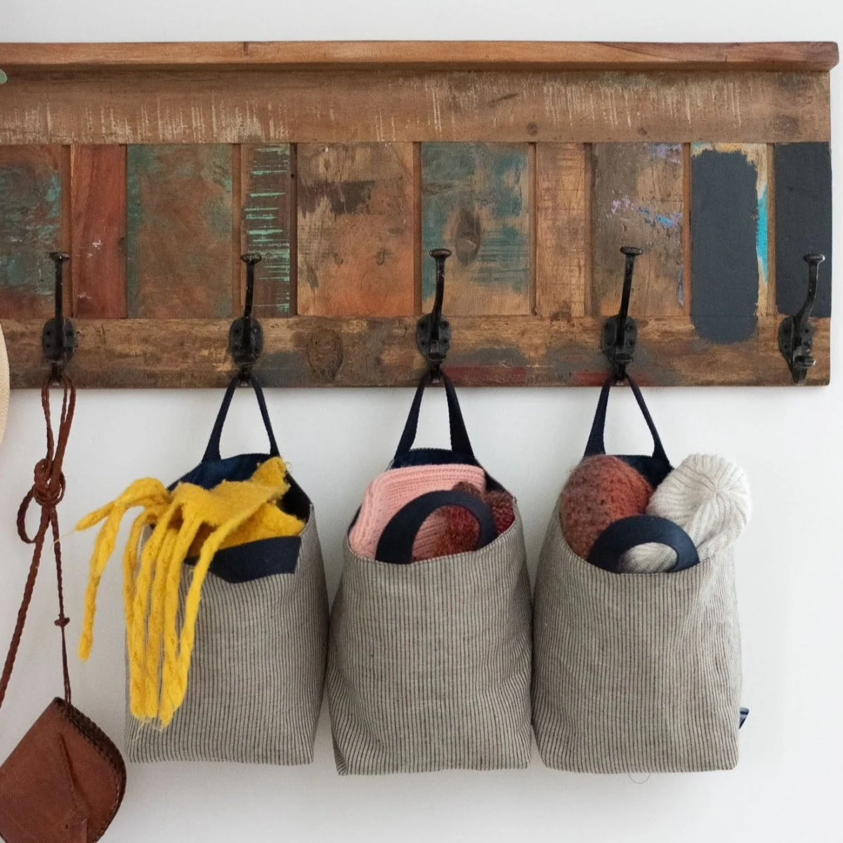 Large Fabric Storage Pot with Handles - Image 5
