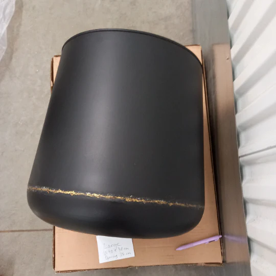Large Iron Floor Planters - Image 4