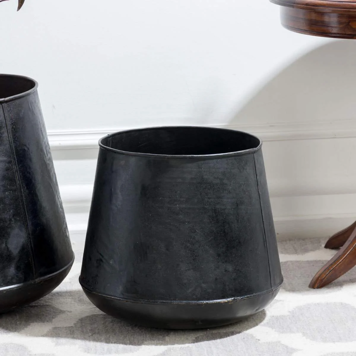 Large Iron Floor Planters - Image 5