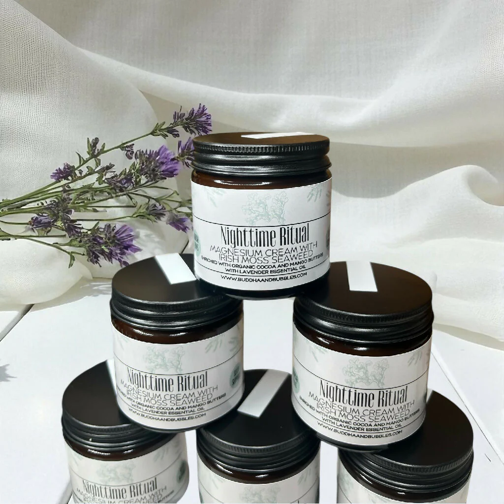 Magnesium Sleep Cream Infused with Irish Sea Moss Seaweed Muscle Relief Magnesium Cream 50g - Image 6