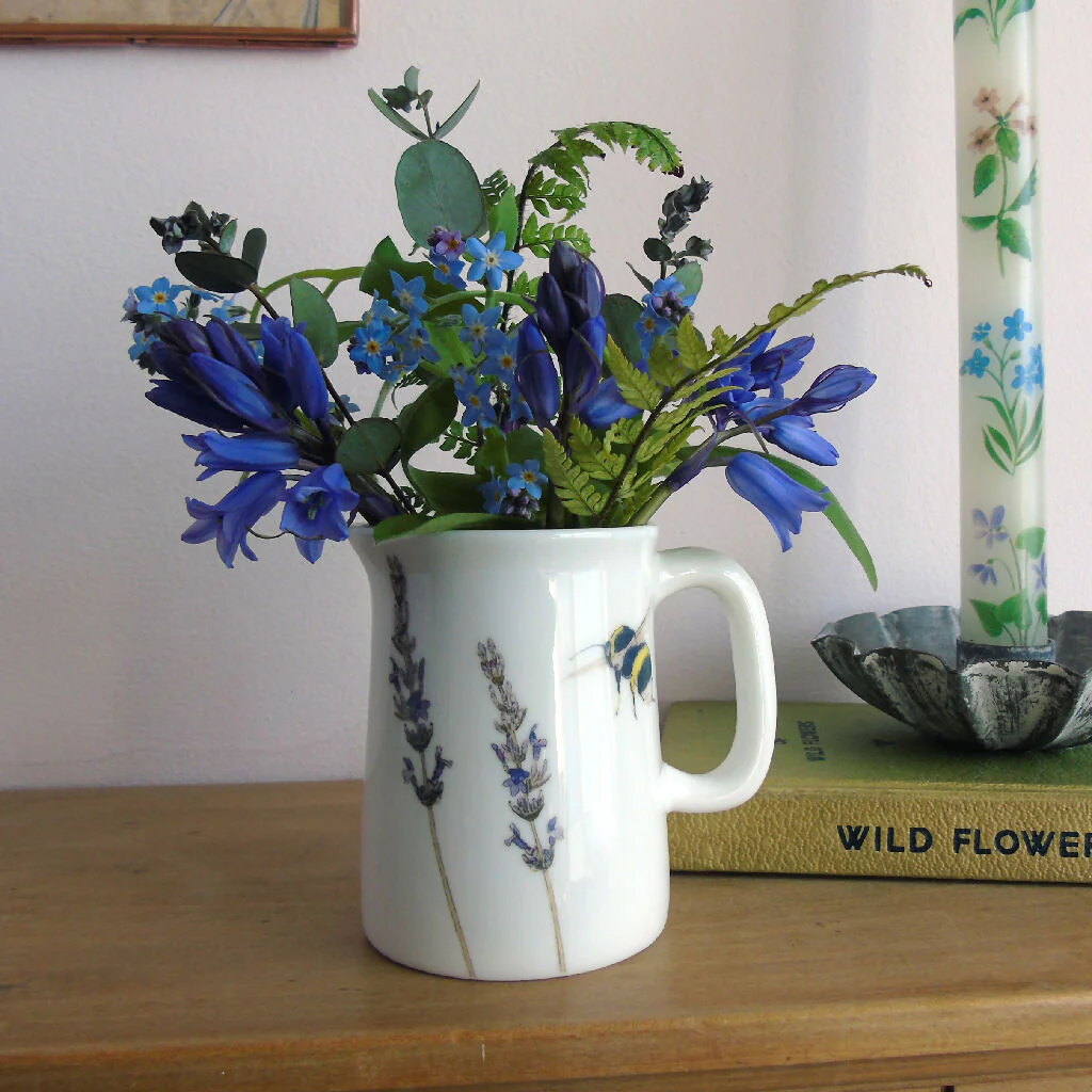 Lavender and Bee Fine Bone China Quarter Pint Jug - Image 10