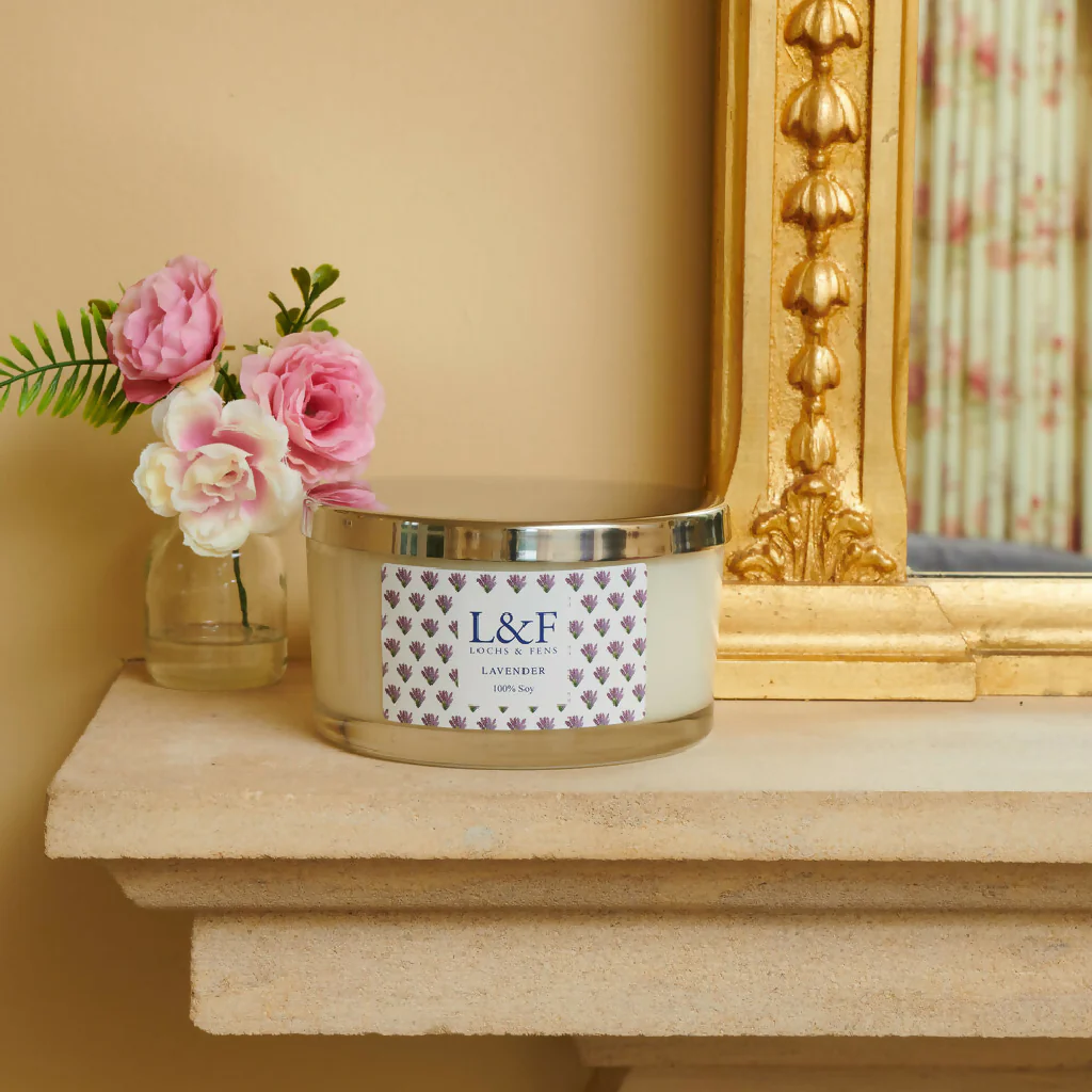 Lavender Double Wick Soy Candle - Image 2