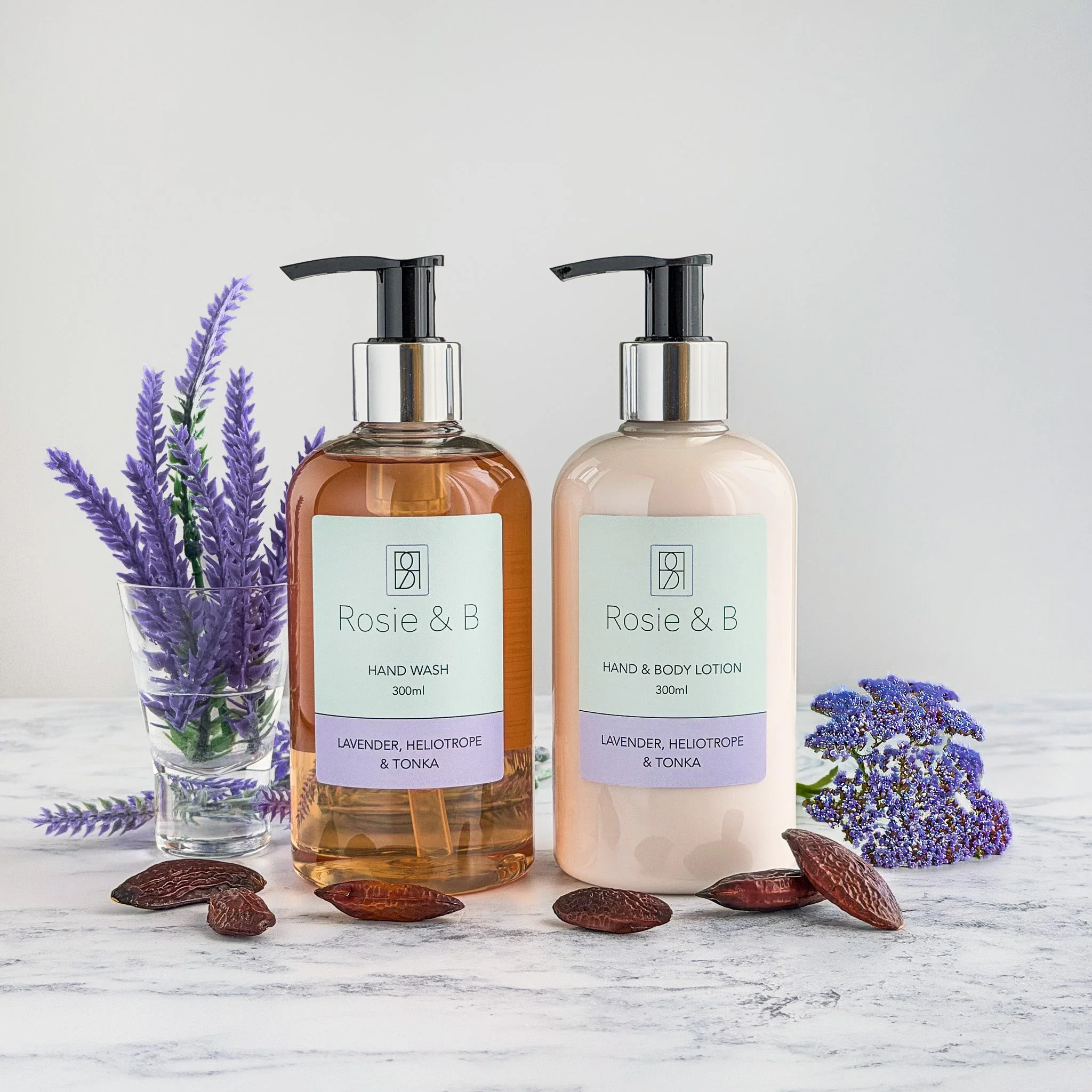 Lavender, Heliotrope & Tonka Hand & Body Set