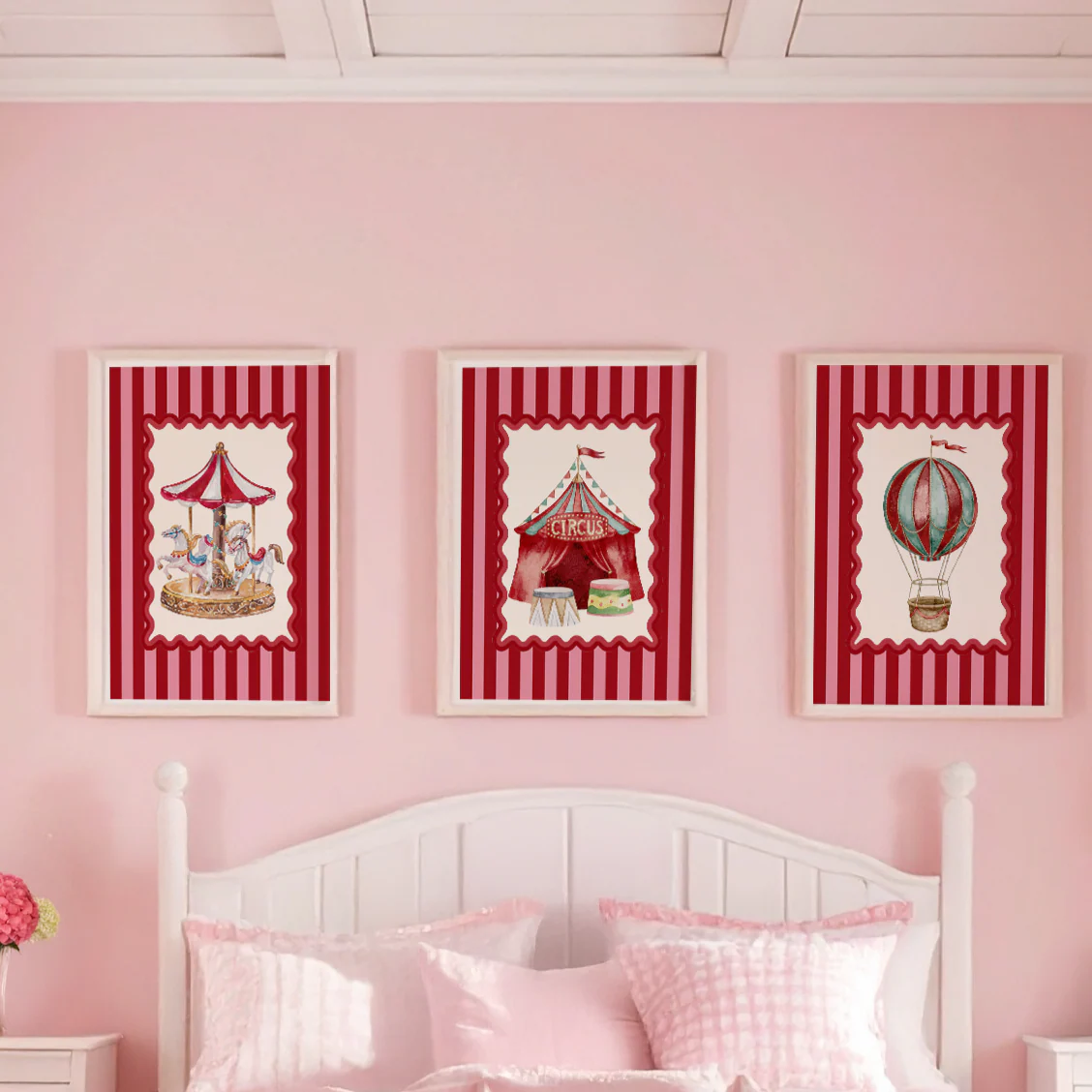 Le Cirque Circus Tent I Circus Artwork I Kids Room Illustration I Funfair Wall Art - Image 3