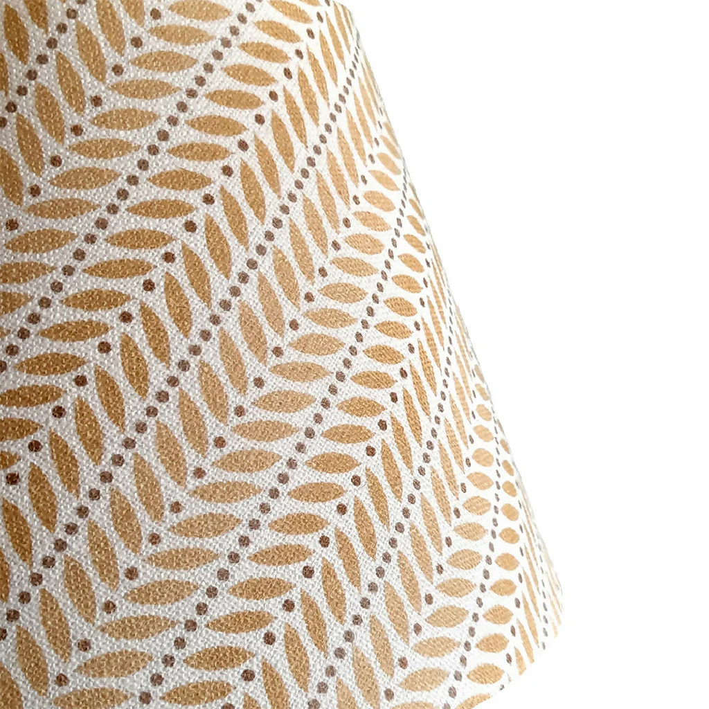 Leaf Tack Linen Conical Lampshade - Image 2