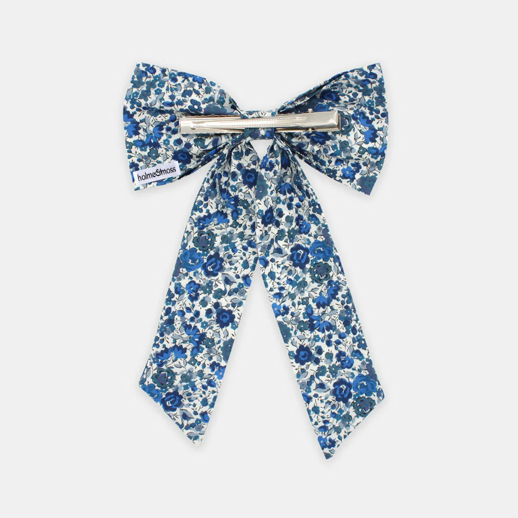 Liberty Bow Hair Clip - Emma and Georgina B Print - Image 3