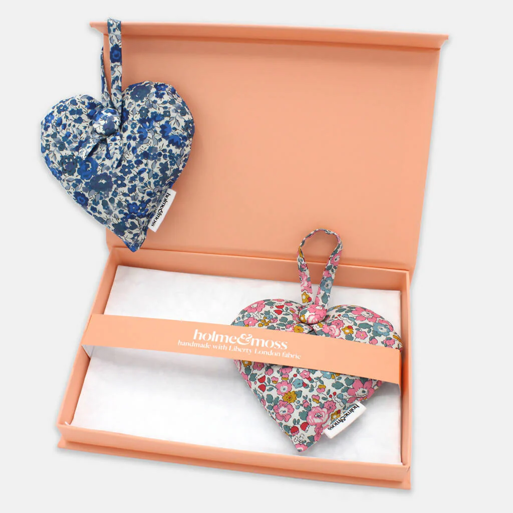 Liberty Lavender Heart Gift Box, Set of Two - Ditsy Florals Collection - Image 4