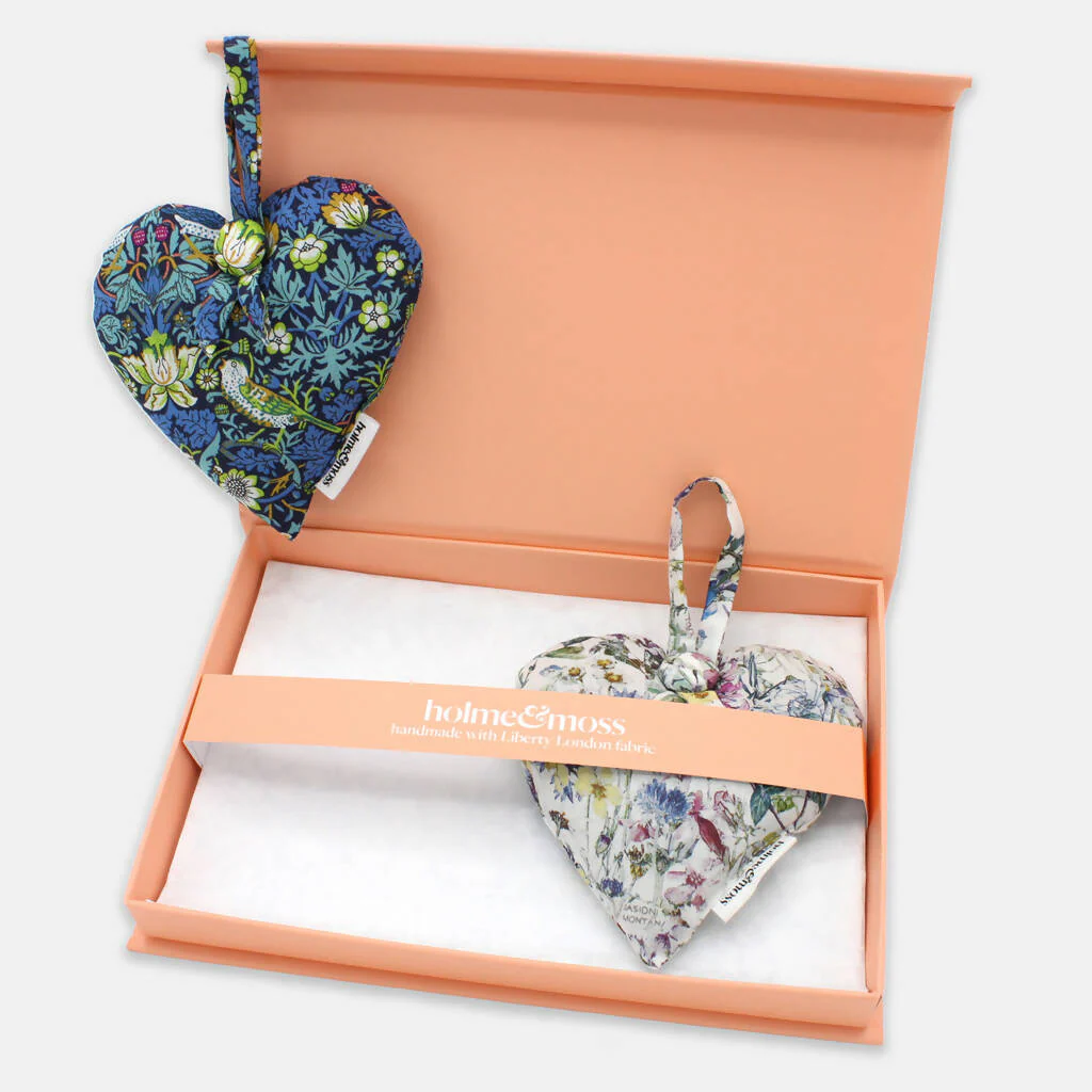 Liberty Lavender Heart Gift Box, Set of Two - Strawberry Fields Collection - Image 4